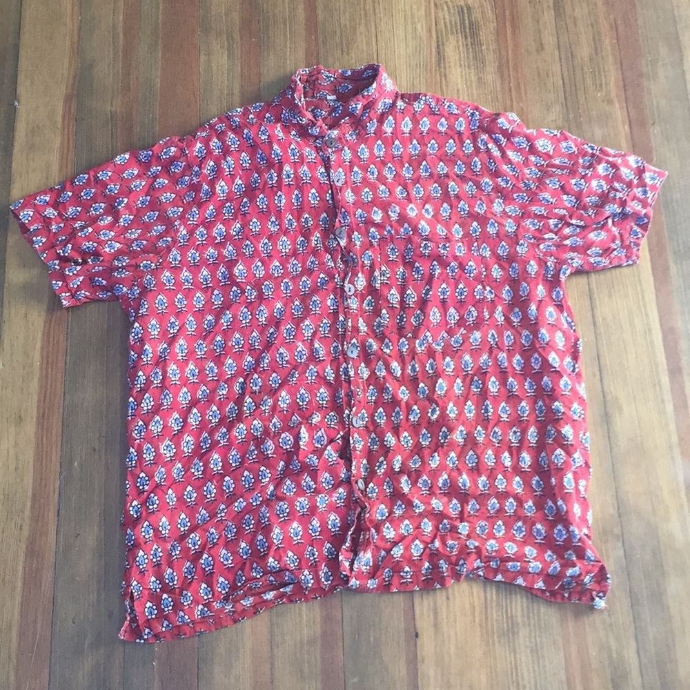 Evil eye button up